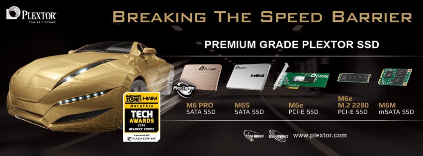 Cover PLEXTOR คว้ารางวัล READERS’ CHOICE Award จากงาน Tech Awards 2014