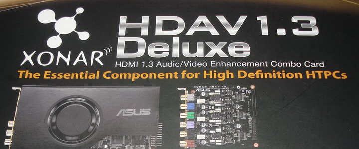 ASUS XONAR HDAV 1.3 DELUXE PREVIEW ASUS XONAR HDAV 1.3 DELUXE PREVIEW