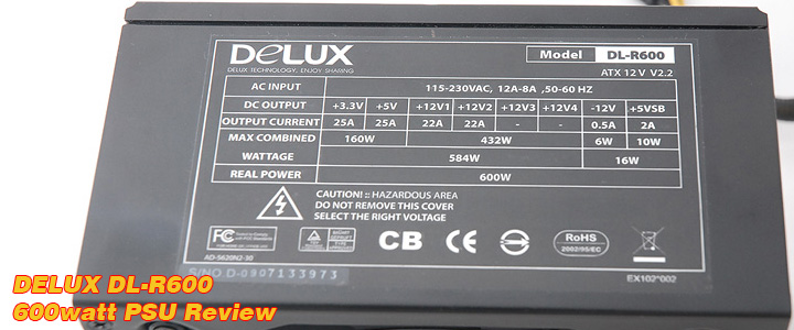Delux DL-R600 600watt PSU Review