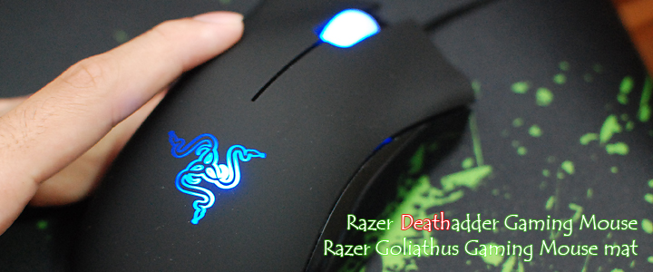 Review : Razer Deathadder mouse & Goliathus mouse mat