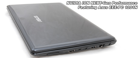 Review : Asus Eee-PC 1201N - NVIDIA ION Next-gen performance