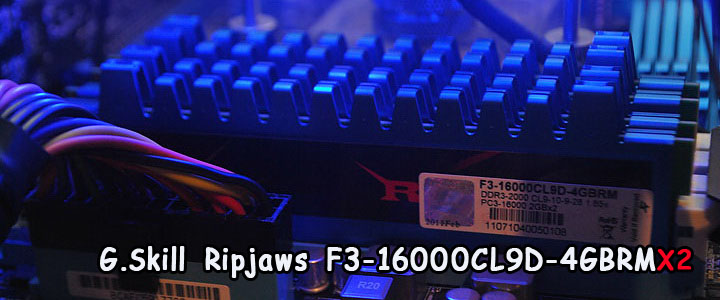 G.Skill Ripjaws F3-16000CL9D-4GBRM X2