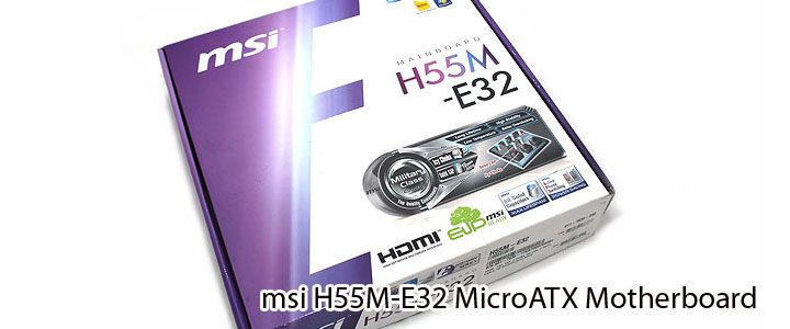  MSI H55M-E32 MicroATX Motherboard