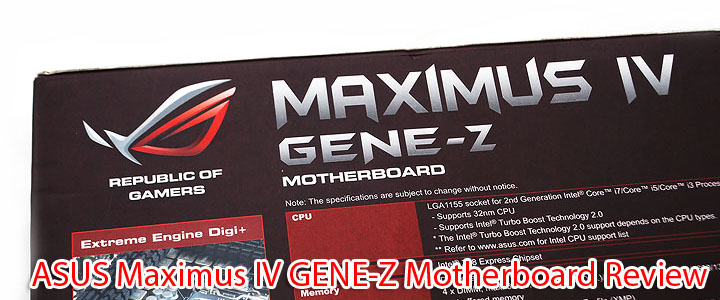 default thumb ASUS Maximus IV GENE-Z Motherboard