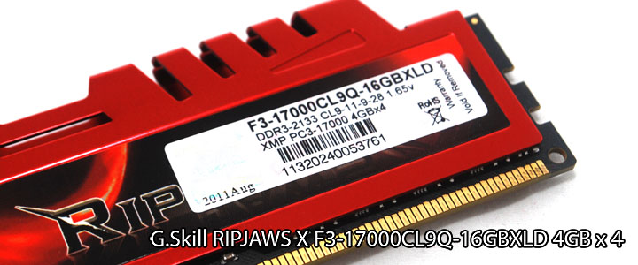 G.Skill RipjawsX F3-17000CL9Q-16GBXLD 4GB x 4 
