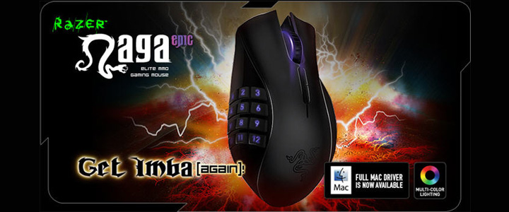 default thumb RAZER naga epic Elite MMO Gaming Mouse