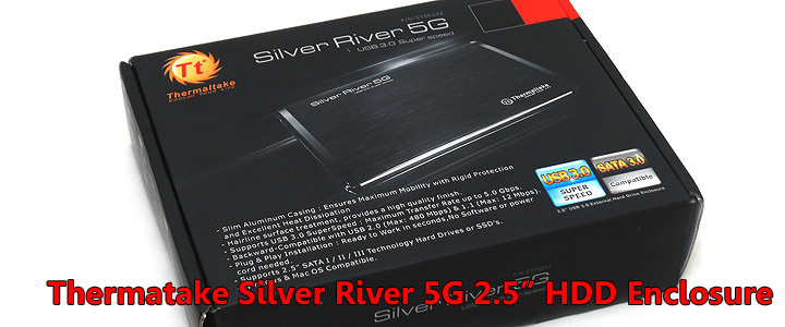 default thumb Thermaltake Silver River 5G External Hard Drive 2.5