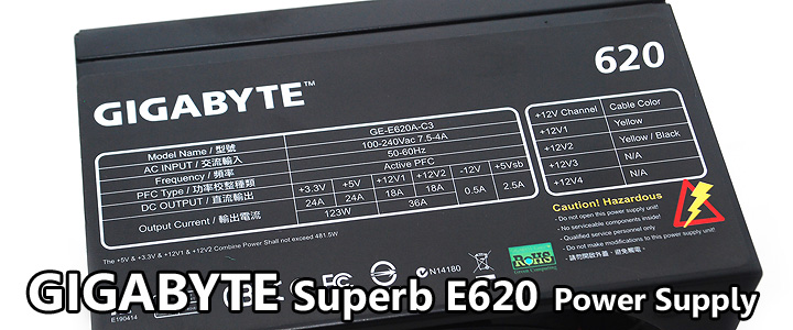 default thumb GIGABYTE Superb E620 80+ Power Supply