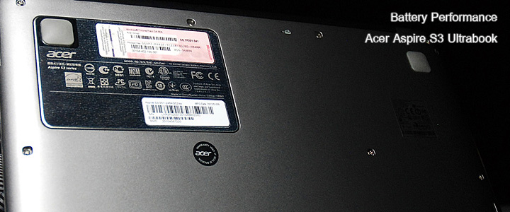 default thumb Review Chapter 2 : Acer Aspire S3 (Battery performance)