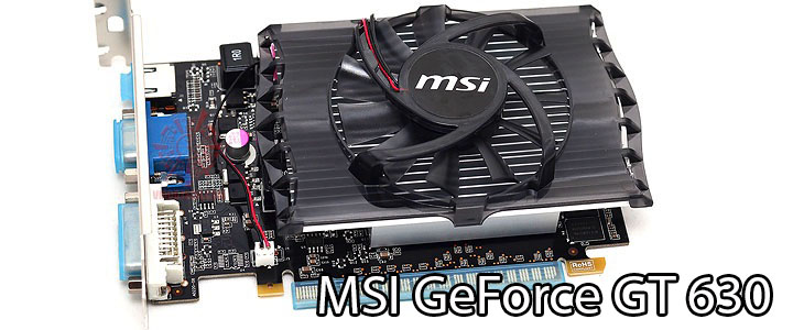 MSI GeForce GT 630 Review
