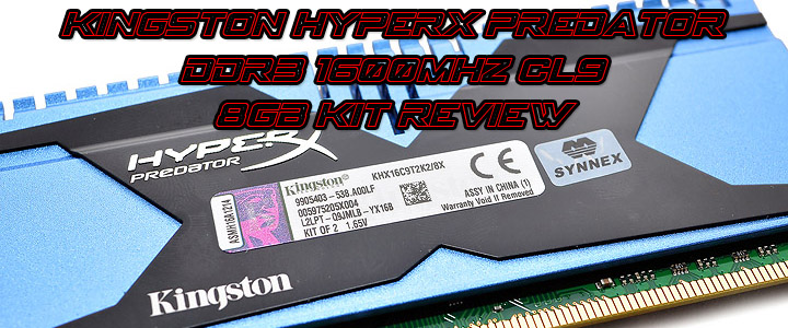 Kingston HyperX Predator DDR3 1600MHz CL9 8GB Kit Review
