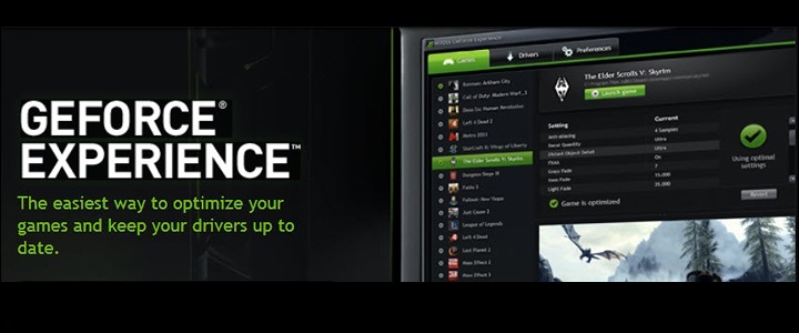 NVIDIA GeForce EXPERIENCE