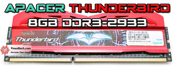 Apacer Thunderbird PC3 23400 DDR3 2933 8GB Memory Kit Review