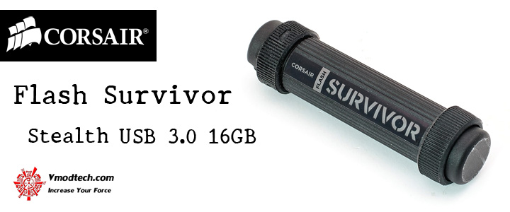 default thumb Corsair Flash Survivor® Stealth USB 3.0 16GB USB Flash Drive