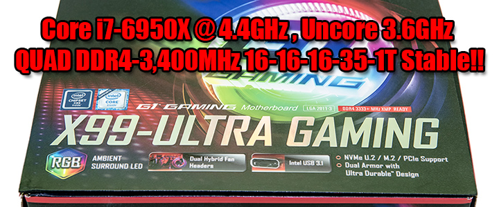 GIGABYTE GA-X99-Ultra Gaming Motherboard Review