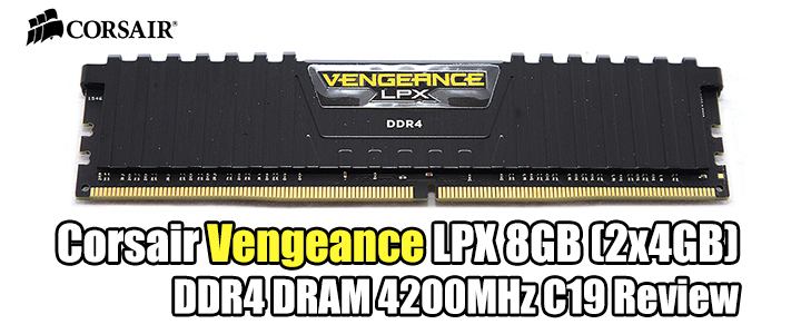 default thumb Corsair Vengeance LPX 8GB (2x4GB) DDR4 DRAM 4200MHz C19 Review