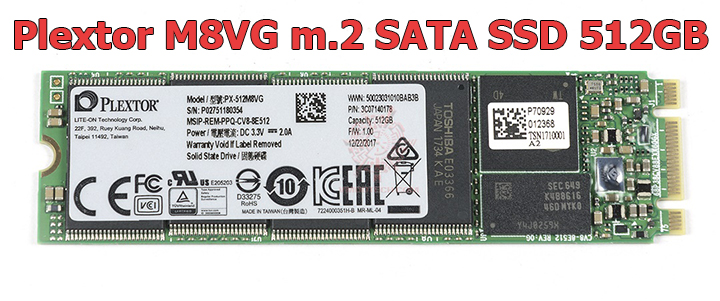 Plextor M8VG m.2 SATA SSD 512GB Review