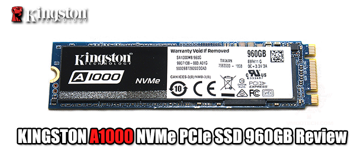 KINGSTON A1000 NVMe PCIe SSD 960GB Review