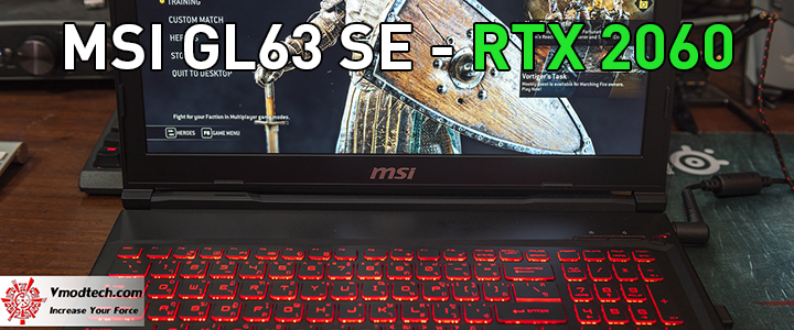 MSI GL63 8SE with Nvidia RTX 2060 Review
