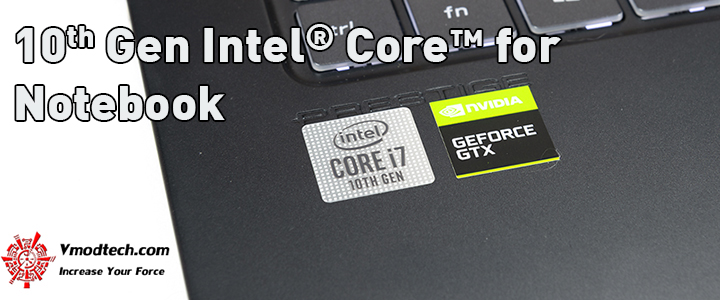 Notebook with the 10th Intel Core Processor