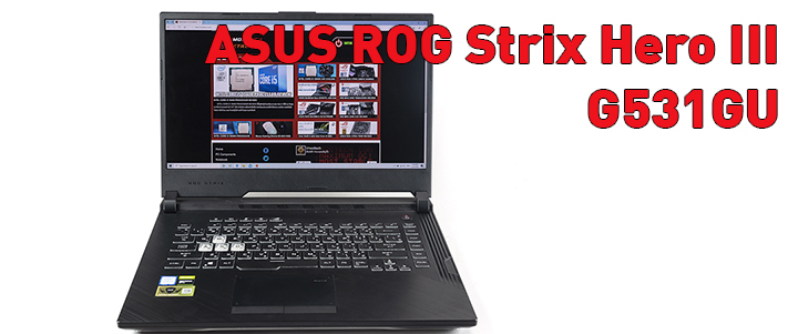 default thumb ASUS ROG Strix Hero III G531GU with Intel Core i7 GEN 9th Review