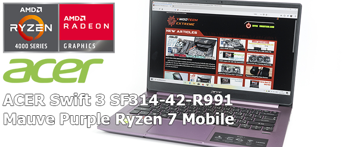 ACER Swift 3 SF314-42-R991 Mauve Purple Ryzen 7 Mobile Review