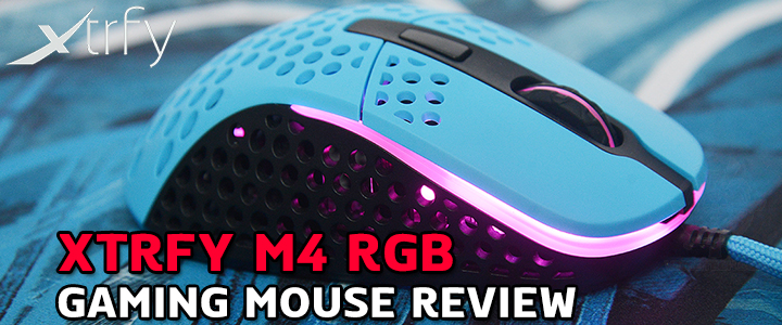 default thumb XTRFY M4 RGB GAMING MOUSE REVIEW