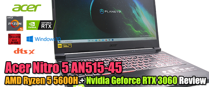 Acer Nitro 5 AN515-45 AMD Ryzen 5 5600H + Nvidia Geforce RTX 3060 Review