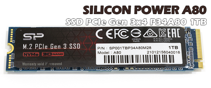 SILICON POWER A80 - SSD PCIe Gen 3x4 P34A80 Review