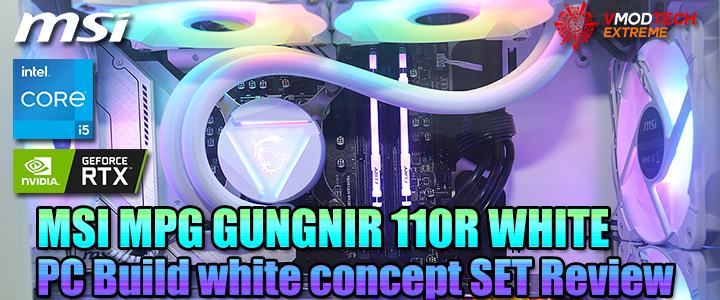 MSI MPG GUNGNIR 110R WHITE PC Build white concept SET Review