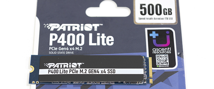 Patriot P400 Lite PCIe Gen 4 x4 m.2 Internal SSD 500GB Review