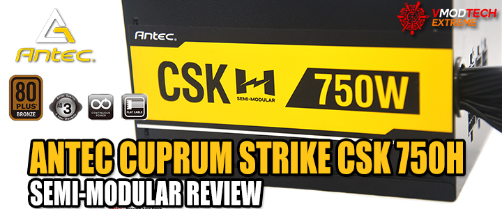 default thumb ANTEC CUPRUM STRIKE CSK 750H SEMI-MODULAR REVIEW