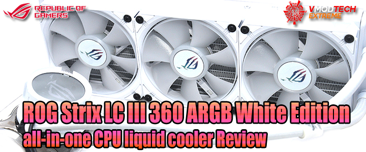 ROG Strix LC III 360 ARGB White Edition all-in-one CPU liquid cooler Review