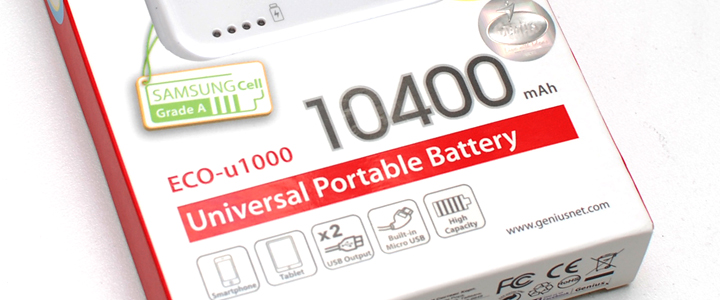Review : Genius Eco-u1000 Power Bank 10400mAh