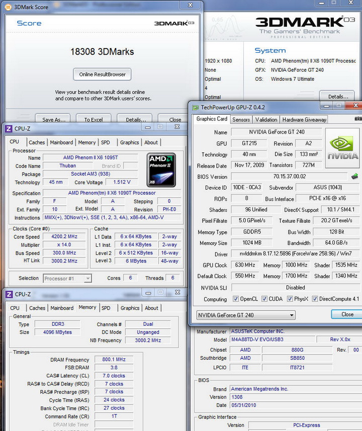 0331 Asus ENGT240 1GB DDR5