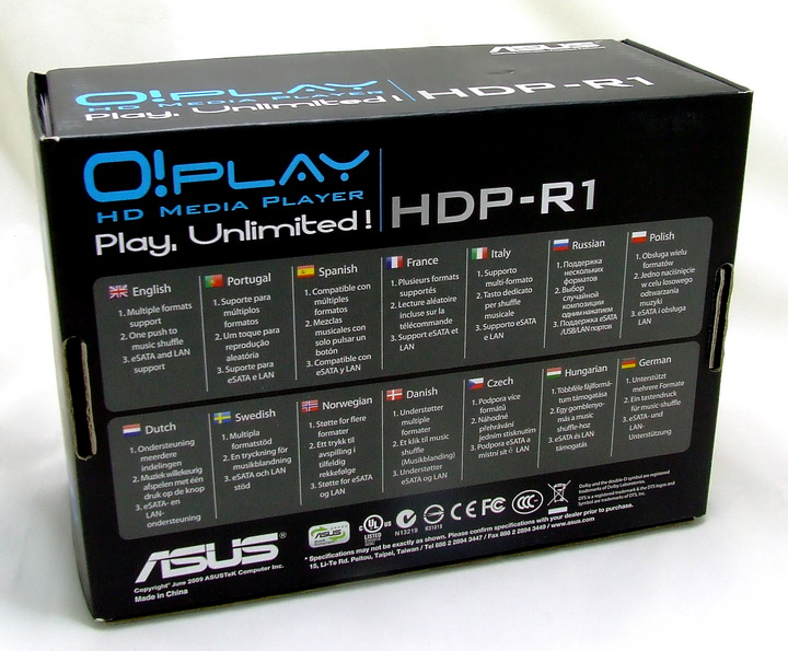 2 Asus O!Play  HD Media Player HDP R1