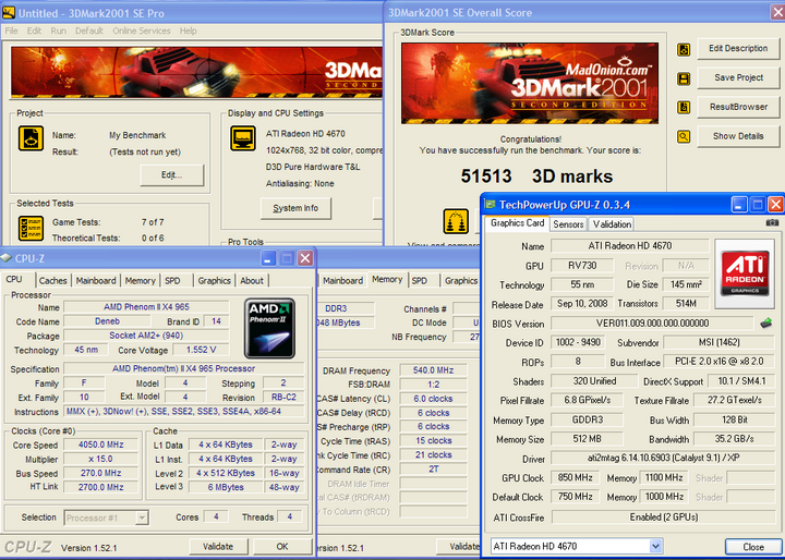 20011 Phenom II X4 965BE @ 4 G อีกแล้ว