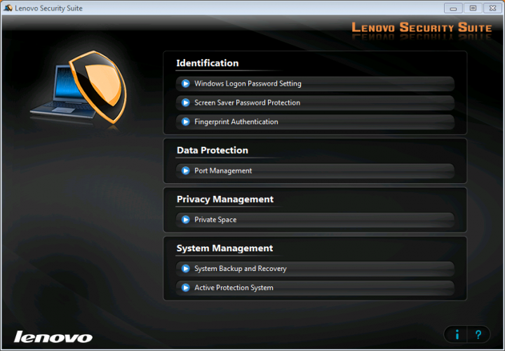 lenovo security suite 720x500 Review : Lenovo Ideapad V460