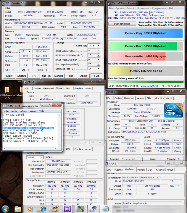  184x21 1357v ddr3 2214 9 10 9 28 110 maxxmem 632x720 Memory OCZ PC3 17000 Platinum Series : Review