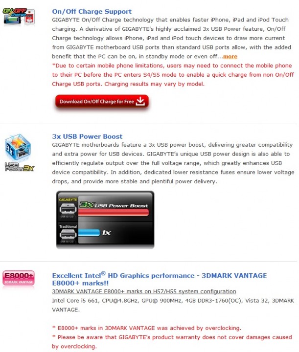 spec1 611x720 Gigabyte H55M S2 Motherboard