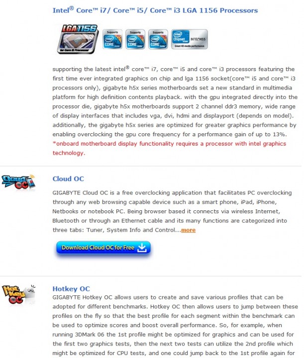 spec2 611x720 Gigabyte H55M S2 Motherboard