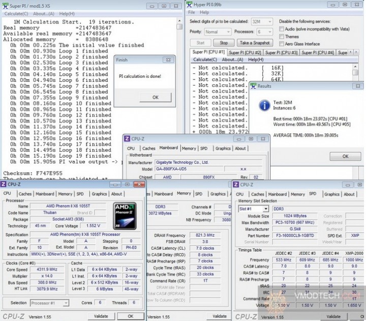 4312 ghz hyper pi 720x631 GALAXY GF GTX580 1536MB DDR5 Review