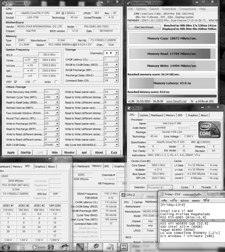 default 183x21 ddr3 2200 7 10 10 28 100 maxxmem 720x805 custom Memory G.Skill F3 17600 CL7D 4GBPIS : Review