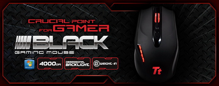 spec Tt eSPORTS Black Gaming Mouse