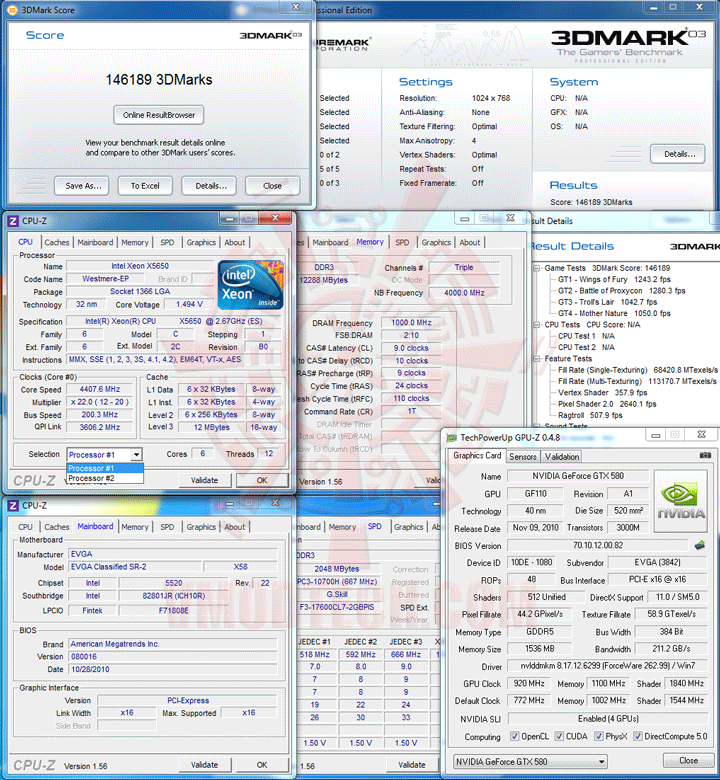 03 ov GeForce GTX 580 4Way SLI with 24Threads CPU!!!
