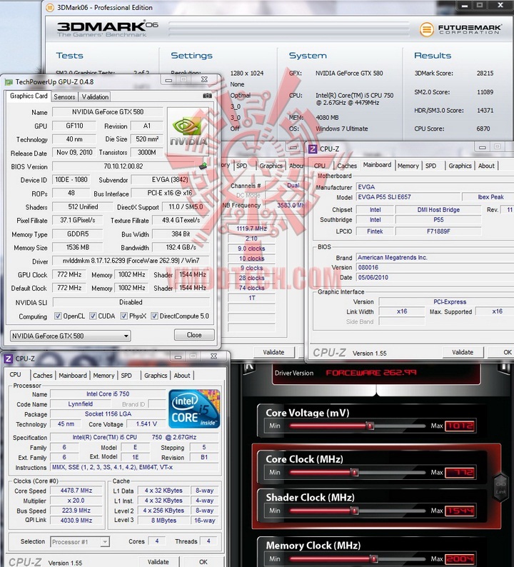 06 default 1 EVGA GTX580 Extreme Review