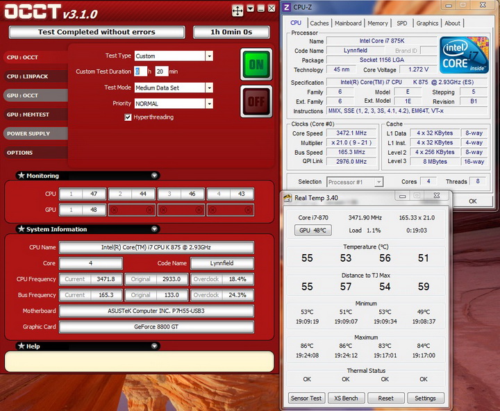 testing condition TITAN Hati CPU Heatsink