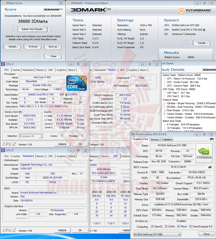 05 ov GIGABYTE NVIDIA GeForce GTX 580 1536MB GDDR5 Review