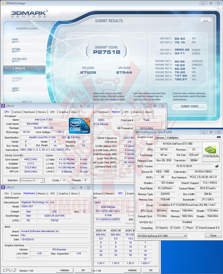 07np oc GIGABYTE NVIDIA GeForce GTX 580 1536MB GDDR5 Review