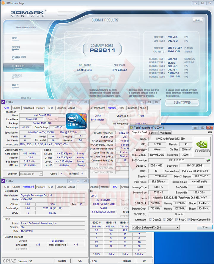 07p GIGABYTE NVIDIA GeForce GTX 580 1536MB GDDR5 Review